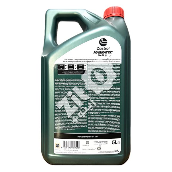 Castrol Magnatec Stop-Start 5W30 C2 5L – Image 2