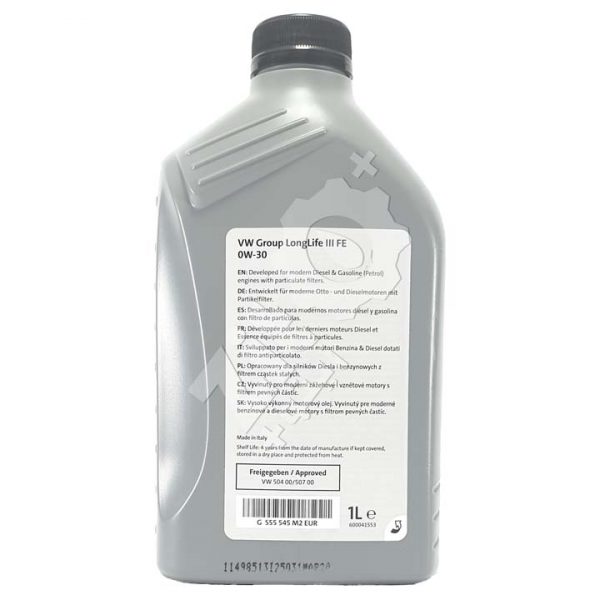 VW Longlife III FE SAE 0W30 1L – Image 3