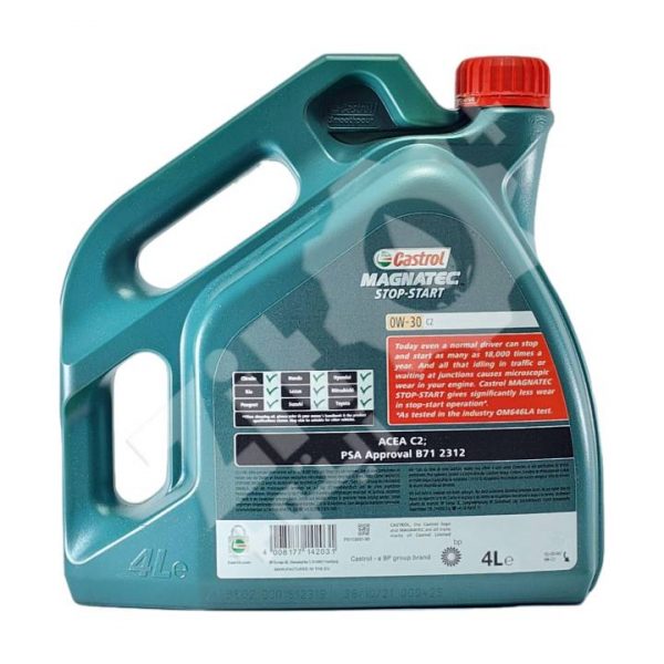 Castrol MAGNATEC STOP-START 0W-30 C2 4L – Image 3
