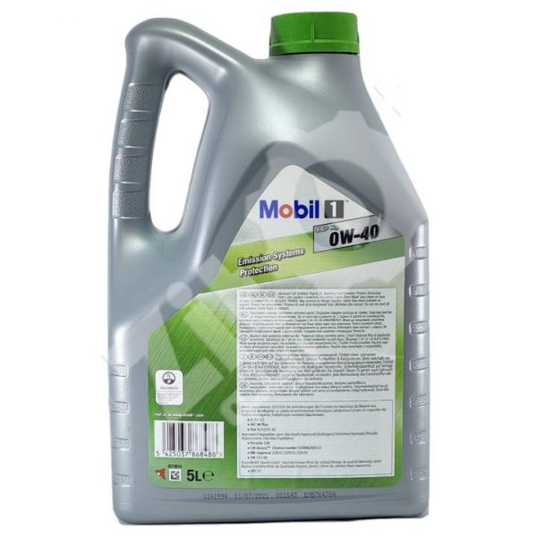 Mobil 1™ ESP X3 0W-40 5L – Image 3