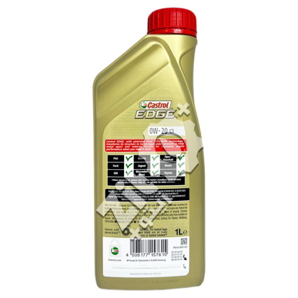 CASTROL EDGE 0W-20 C5 1L – Image 2