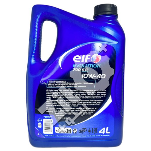 ELF EVOLUTION 700 STI 10W40 4L – Image 2