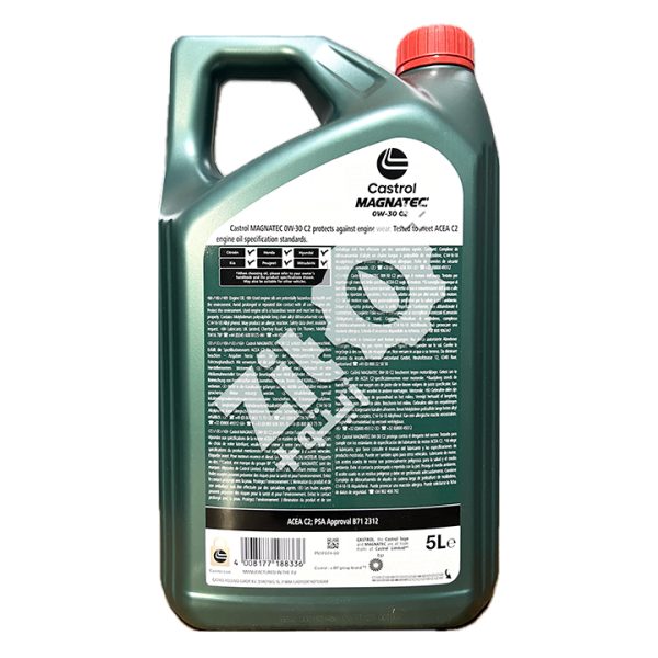 Castrol MAGNATEC STOP-START 0W-30 C2 5L – Image 2
