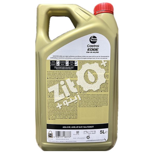 Castrol EDGE 0W-30 A5/B5 5L – Image 2