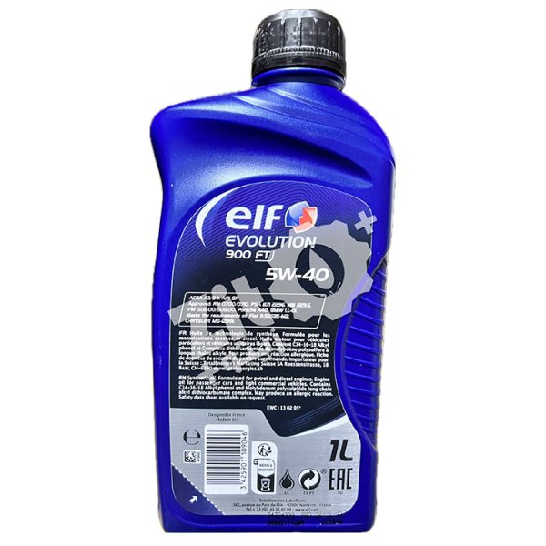 ELF EVOLUTION 900 FT 5W40 1L – Image 2